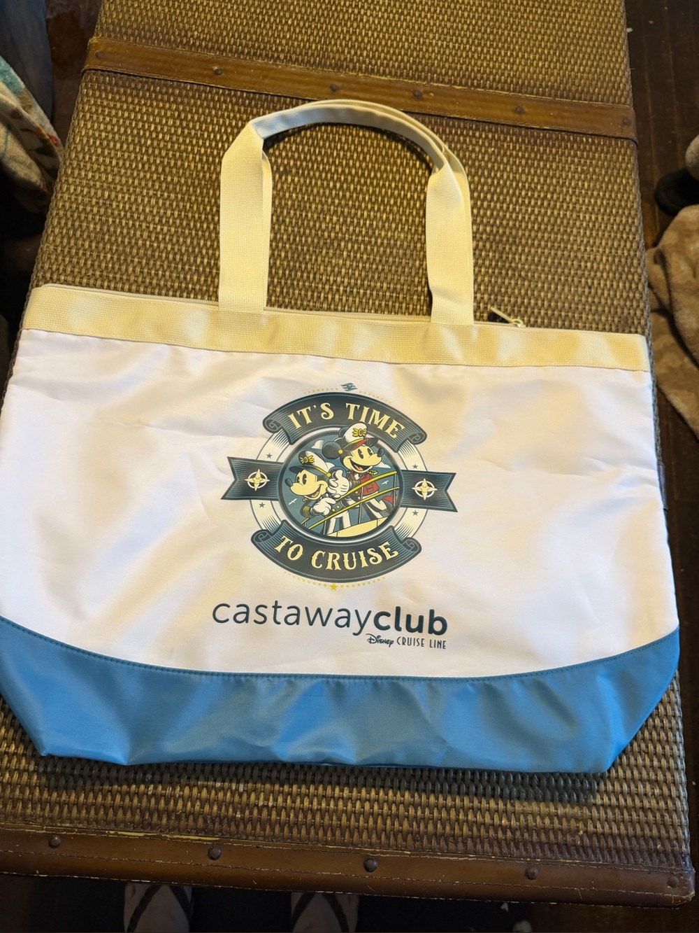 Disney Cruise Lines 25th Anniversary Castaway Club Mickey & Minnie Tote Bag